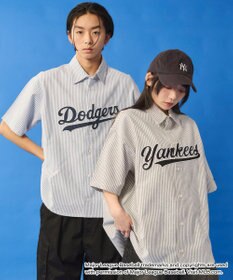 WEGO 【ユニセックス着用ITEM】別注MLBストライプグラフィックシャツ（SS）