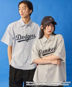 WEGO 【ユニセックス着用ITEM】別注MLBストライプグラフィックシャツ（SS）