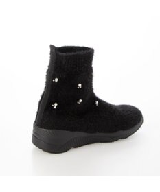 MODE ET JACOMO <carino>ビジュー付きニットブーツ