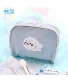 Mother garden しろたん サガラ刺繍 横型ポーチ