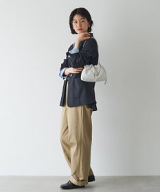 russet レザー巾着ミニショルダーバッグ(CE-1637)