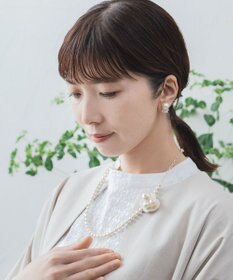 Pisceans コットンパール&フィガロチェーンネックレス