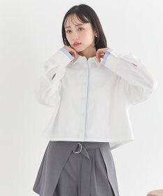 earth music&ecology パイピングショートシャツ