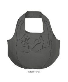 ROOTOTE 1188【折り畳み可能】EU.ラウンド.ブラサガリネコ-A