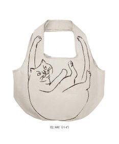 ROOTOTE 1188【折り畳み可能】EU.ラウンド.ブラサガリネコ-A