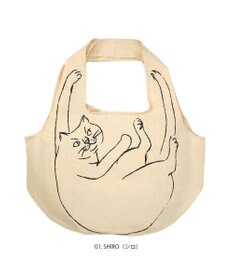 ROOTOTE 1188【折り畳み可能】EU.ラウンド.ブラサガリネコ-A