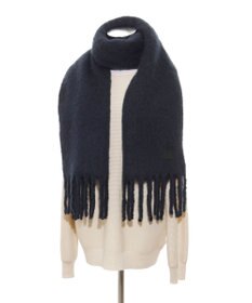 MOONBAT 【WEB限定】FURLA ウール混シャギー無地マフラー/幅40cm