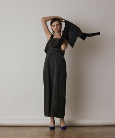 GRACE CONTINENTAL カットジャガードサロペット