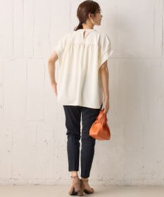 組曲 【WEB限定】ライトジョーゼット袖タック ブラウス