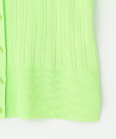 組曲 L 【WEB限定カラーあり】衿付きシアーニットポロ