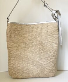 Hekhèr Le Style de Vie 【日本製 / A4サイズ対応 / 3WAY】ジュート×牛革 ショルダーバッグ large