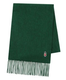 MOONBAT 【WEB限定】MACKINTOSH PHILOSOPHY バッキンガムベア付きウール100%無地マフラー (パッケージ付き)