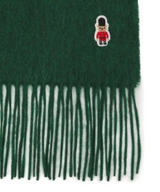 MOONBAT 【WEB限定】MACKINTOSH PHILOSOPHY バッキンガムベア付きウール100%無地マフラー (パッケージ付き)