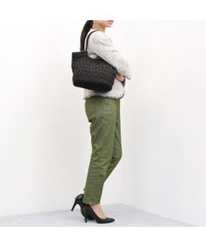 UNBILLION カシュカシュ cachecache / メタリックコード柄編みトートバッグ