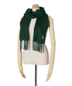 MOONBAT 【WEB限定】MACKINTOSH PHILOSOPHY バッキンガムベア付きウール100%無地マフラー (パッケージ付き)