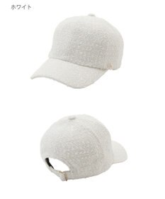 MOONBAT PAUL&JOE ACCESSOIRES(ポール&ジョー)ツイード キャップ 帽子 ネコチャーム付 UVカット