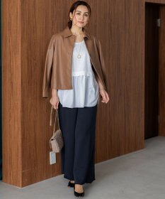 23区 L 【Lサイズ限定/好評につき新色追加】ナチュラルコットンベア タンクトップ