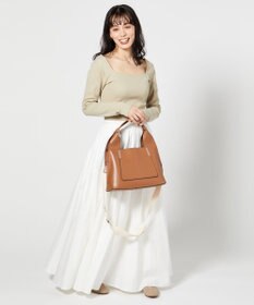 LA BAGAGERIE 【veganview】triangle shape mini tote bag