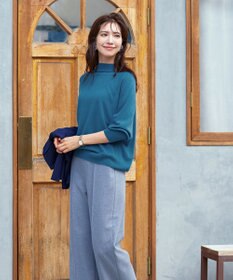 Tiaclasse 【GOLD LABEL・洗える】抗菌・防臭加工 ホールガーメントドルマンニット