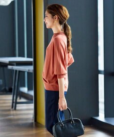 Tiaclasse L 【GOLD LABEL】【洗える】抗菌・防臭加工 ホールガーメント®ドルマンニット