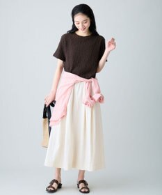 ANY L レースショート丈Tシャツ