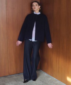 BEIGE， MONTAIGNE / イージーウエストウールワイドパンツ