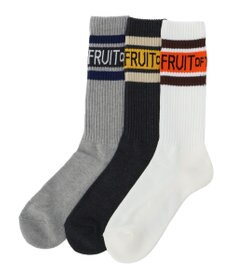 Green Parks ■ＦＲＵＩＴ　ＯＦ　ＴＨＥ　ＬＯＯＭ３Ｐラインロゴソックス