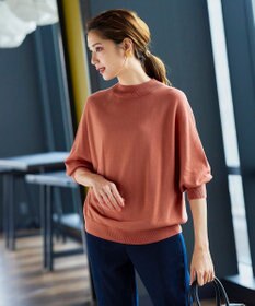 Tiaclasse L 【GOLD LABEL】【洗える】抗菌・防臭加工 ホールガーメント®ドルマンニット