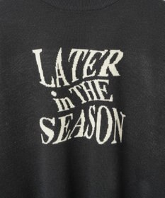 WEGO ウェーブロゴジャガードニットプルオーバー