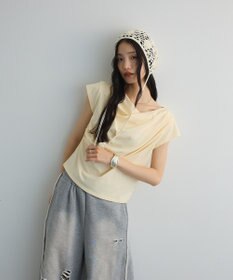 Green Parks ドレープオフショルフレンチ袖Ｔシャツ