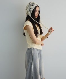 Green Parks ドレープオフショルフレンチ袖Ｔシャツ