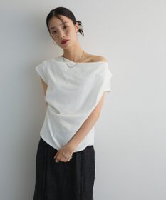 Green Parks ドレープオフショルフレンチ袖Ｔシャツ