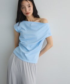 Green Parks ドレープオフショルフレンチ袖Ｔシャツ