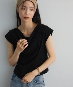 Green Parks ドレープオフショルフレンチ袖Ｔシャツ