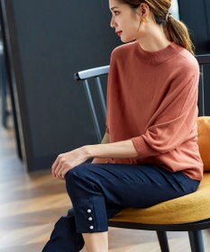 Tiaclasse L 【GOLD LABEL】【洗える】抗菌・防臭加工 ホールガーメント®ドルマンニット