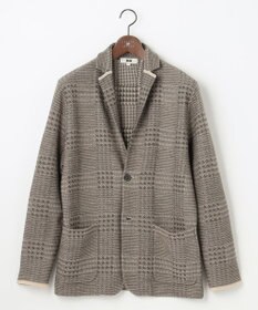 JOSEPH ABBOUD 【驚きの軽量ウール】KARLKARL チェック柄 ニットジャケット