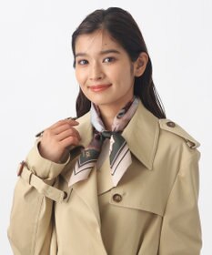 MOONBAT 【WEB限定】PAUL & JOE ACCESSOIRES シルクツイル キャットコラージュスカーフ 58×58cm