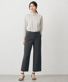 J.PRESS LADIES L 【洗える】T/Rアルガンシルク ワイド パンツ