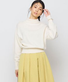 組曲 L 【2WAY・WEB限定】ウールカシミヤミックス ハイネックニット