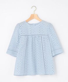 組曲 【先行予約】エンブロイダリーレース5分袖 ブラウス