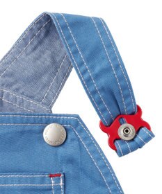 MIKI HOUSE HOT BISCUITS 【ミキハウス】【70-100cm】６分丈オーバーオール