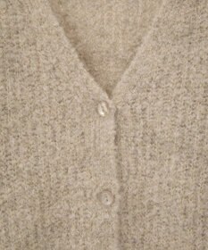 earth music&ecology 【ベルト付き】ＭＩＸカラーブークレカーディガン