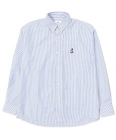 WEGO 【ユニセックス着用ITEM/MLサイズ展開】オックスフォードワンポイントシャツ（LS）