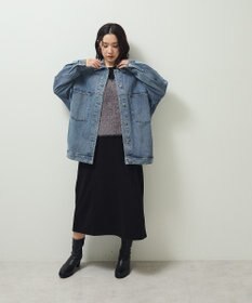 Green Parks ＳＥＴ２点ラメフェザーベスト＋ミニ裏毛ワンピース