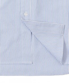 WEGO 【ユニセックス着用ITEM/MLサイズ展開】オックスフォードワンポイントシャツ（LS）