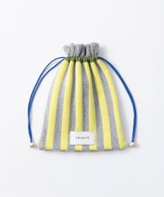 TRICOTE ストライプシャギーミニポーチ