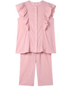 WACOAL ワコール_リラックス＆スリープ パジャマ 1分袖 7分丈 綿100%(本体) 楊柳素材 レディース KDT110 /ワコール