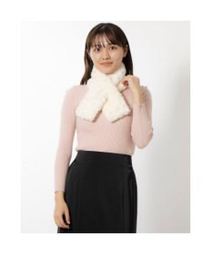 UNBILLION カシュネ cache nez / パール付フェイクファーマフラー