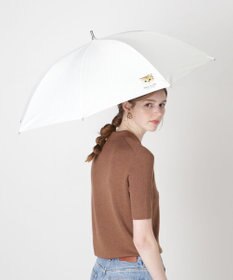 MOONBAT 【一級遮光/軽量】PAUL & JOE 晴雨兼用 日傘 長傘 ワンポイント ヌネット