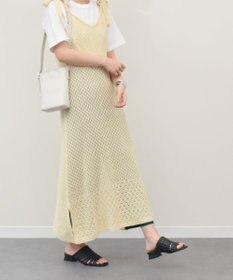 INTER-CHAUSSURES 【ANGEL ALARCON】ローヒールラフィアサンダル